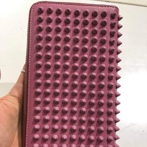 Christian Louboutin Leather Wallet with spikes